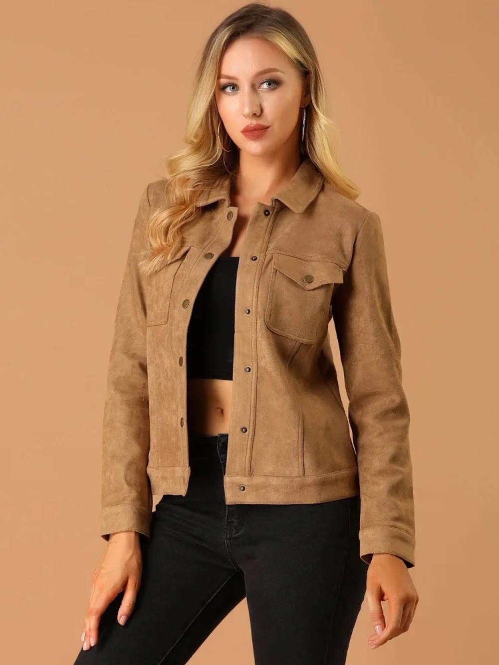 Faux-Suede Jacket